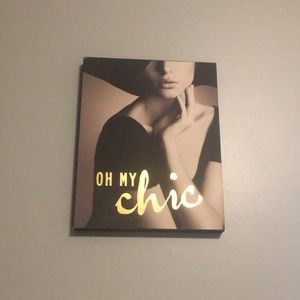 Oh my chic canvas wall art